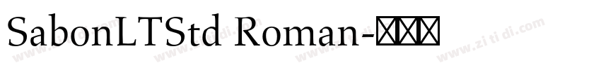 SabonLTStd Roman字体转换